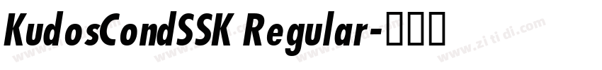 KudosCondSSK Regular字体转换